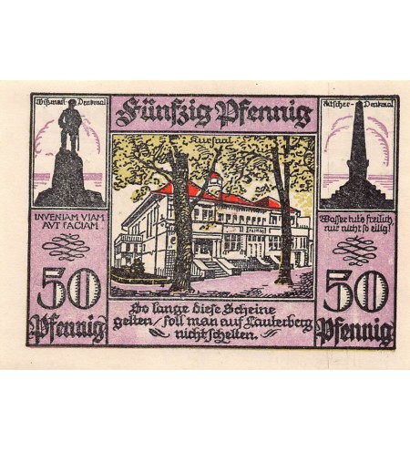 ALLEMAGNE, LAUTERBERG IM HARZ - 50 PFENNIG 1921