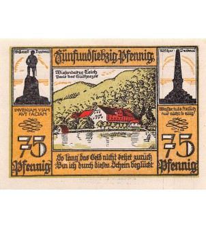 ALLEMAGNE, LAUTERBERG IM HARZ - 75 PFENNIG 1921 2