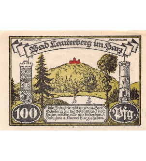 ALLEMAGNE, LAUTERBERG IM HARZ - 100 PFENNIG 1921 2
