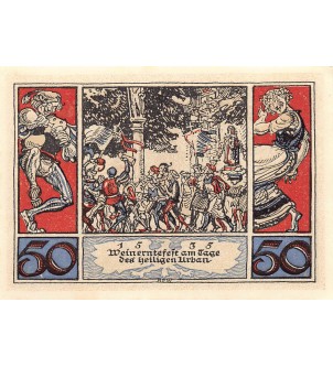 ALLEMAGNE, ARNSTADT - 50 PFENNIG 1921 2