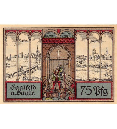 ALLEMAGNE, SAALFELD A. SAALE - 75 PFENNIG 1921