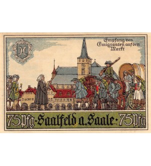 ALLEMAGNE, SAALFELD A. SAALE - 75 PFENNIG 1921 2
