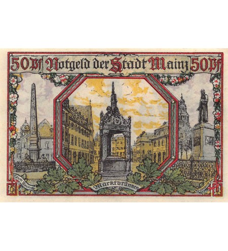 ALLEMAGNE, MAINZ - 50 PFENNIG 1921