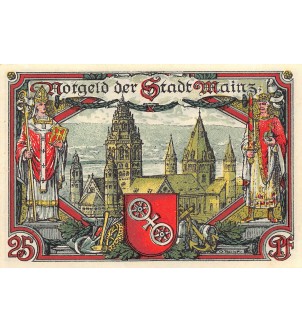 ALLEMAGNE, MAINZ - 25 PFENNIG 1921 2