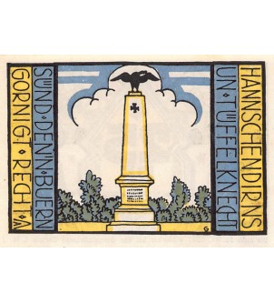 ALLEMAGNE, CARLOW - 25 PFENNIG 1921 2