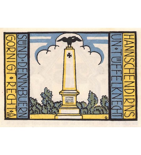 ALLEMAGNE, CARLOW - 25 PFENNIG 1921