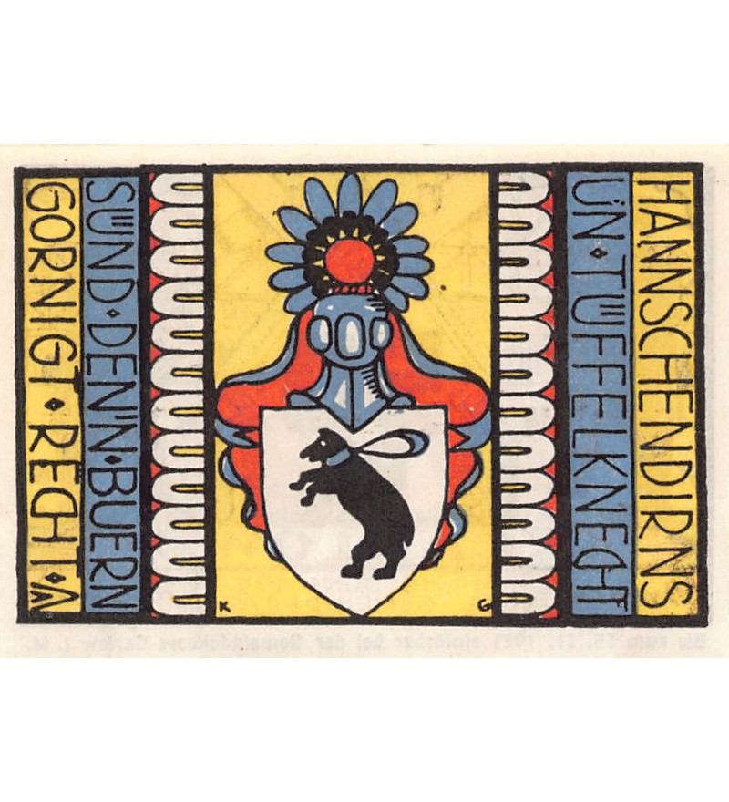 ALLEMAGNE, CARLOW - 50 PFENNIG 1921