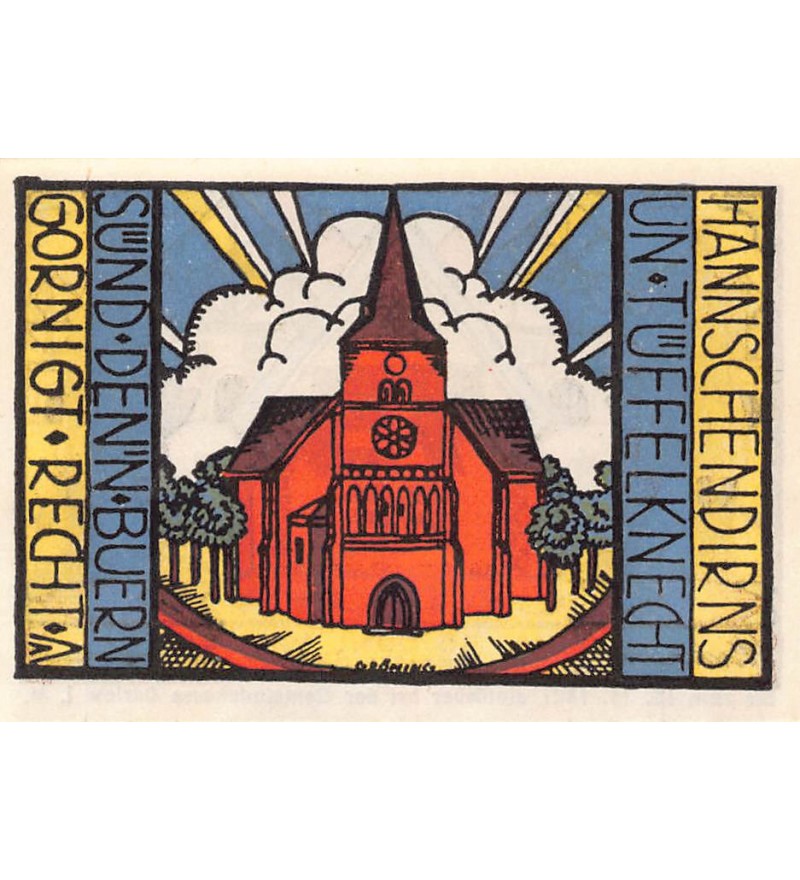 ALLEMAGNE, CARLOW - 75 PFENNIG 1921