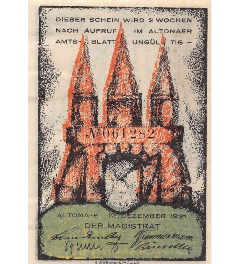 ALLEMAGNE, ALTONA - 30 PFENNIG 1921