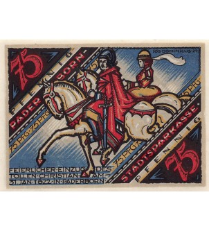 ALLEMAGNE, PADERBORN - 75 PFENNIG 1922