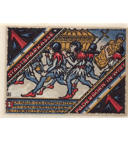 ALLEMAGNE, PADERBORN - 1 MARK 1922