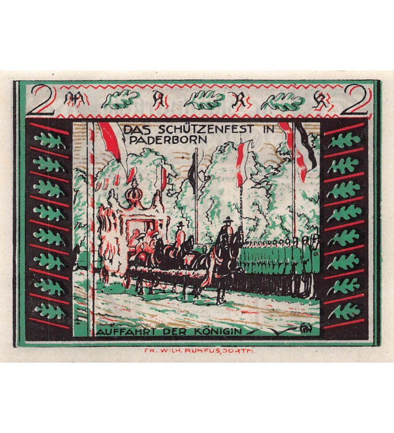 ALLEMAGNE, PADERBORN - 2 MARK 1921