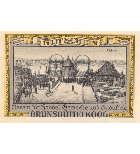 ALLEMAGNE, BRÜNSBUTTEL - 50 PFENNIG 1922