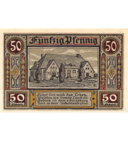 ALLEMAGNE, STRASBURG - 50 PFENNIG 1921