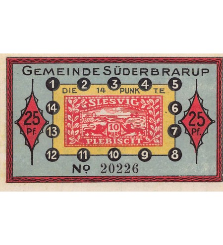 ALLEMAGNE, SÜDERBRARUP - 25 PFENNIG