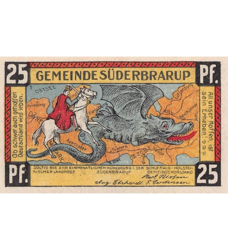 ALLEMAGNE, SÜDERBRARUP - 25 PFENNIG