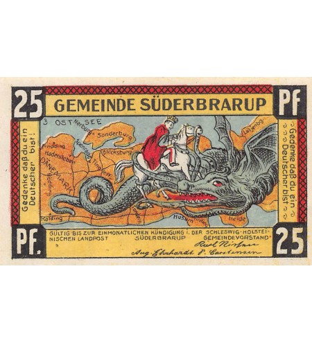 ALLEMAGNE, SÜDERBRARUP - 25 PFENNIG