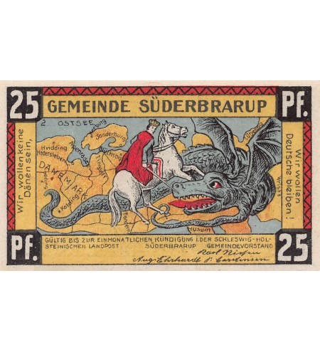 ALLEMAGNE, SÜDERBRARUP - 25 PFENNIG