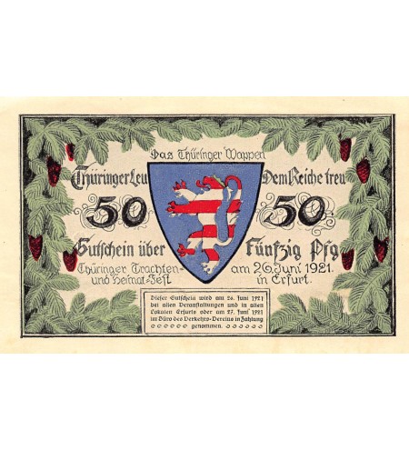 Allemagne 50 pfennig 1921