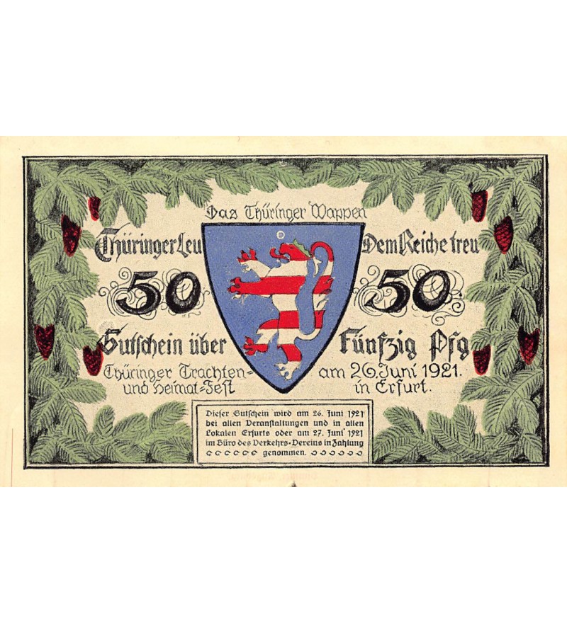 Allemagne 50 pfennig 1921