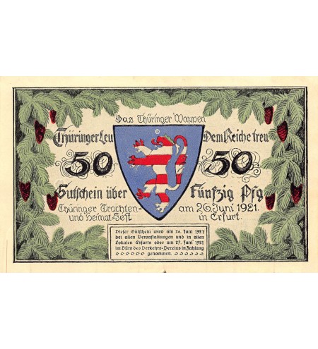 Allemagne 50 pfennig 1921