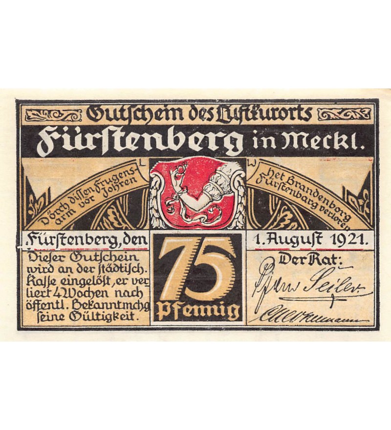 Allemagne 75 pfennig 1921