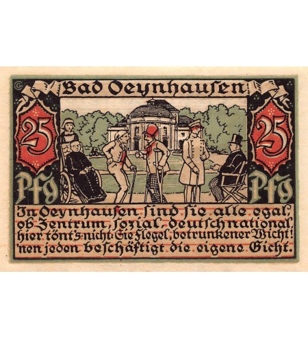 ALLEMAGNE, BAD OEYNHAUSEN - 25 PFENNIG
