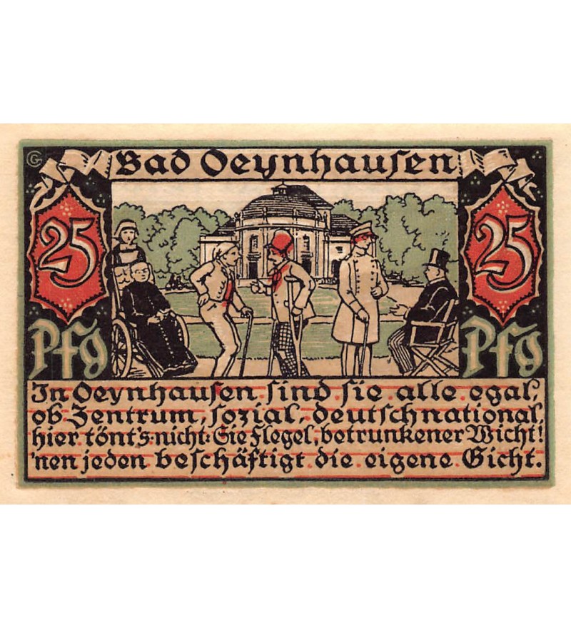 ALLEMAGNE, BAD OEYNHAUSEN - 25 PFENNIG