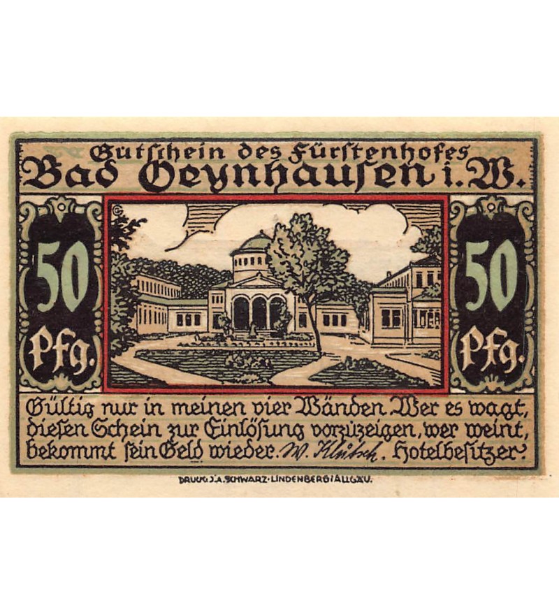 ALLEMAGNE, BAD OEYNHAUSEN - 50 PFENNIG