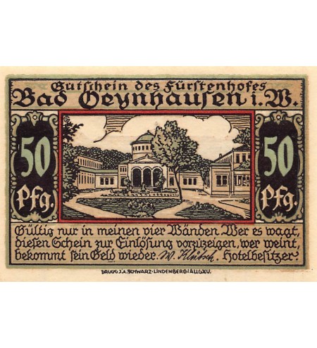 ALLEMAGNE, BAD OEYNHAUSEN - 50 PFENNIG