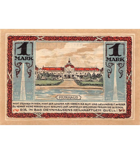 ALLEMAGNE, BAD OEYNHAUSEN - 1 MARK