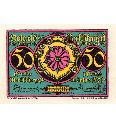 ALLEMAGNE, MARKTSCHORGAST - 50 PFENNIG 1921