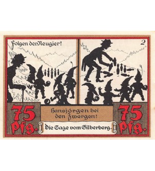 ALLEMAGNE, WÜNSCHENDORF - 75 PFENNIG 1921 2