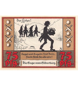 ALLEMAGNE, WÜNSCHENDORF - 75 PFENNIG 1921 2