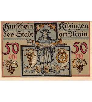 ALLEMAGNE, KITZINGEN - 50 PFENNIG 1921 2