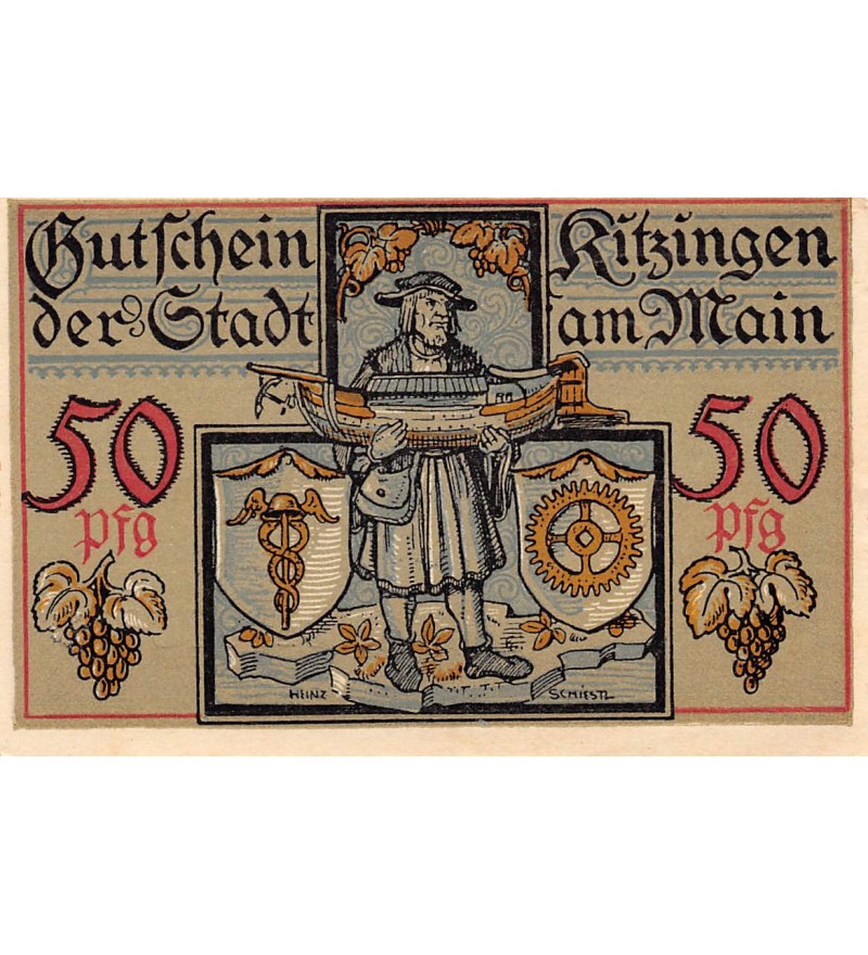 ALLEMAGNE, KITZINGEN - 50 PFENNIG 1921