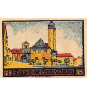 ALLEMAGNE, WEIDA - 75 PFENNIG 1921 2