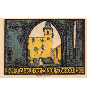 ALLEMAGNE, WEIDA - 50 PFENNIG 1921