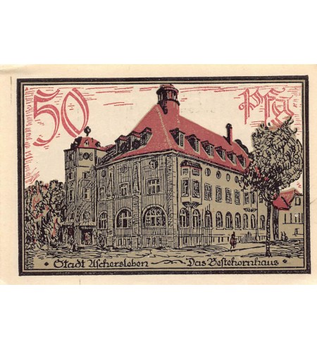 ALLEMAGNE, ASCHERSLEBEN - 50 PFENNIG 1921