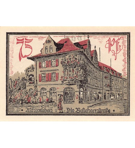 ALLEMAGNE, ASCHERSLEBEN - 75 PFENNIG 1921