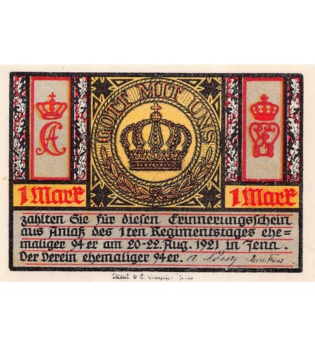 ALLEMAGNE, JENA - 1 MARK 1921