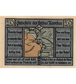 ALLEMAGNE, MONSCHAU - 50 PFENNIG 1921 2