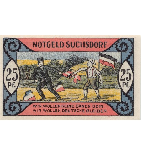 ALLEMAGNE, SUCHSDORF - 25 PFENNIG 1921