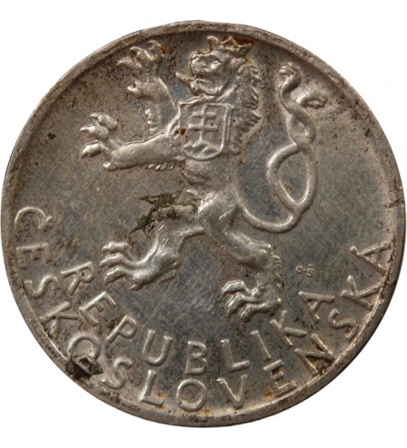 TCHECOSLOVAQUIE - 50 KORUN ARGENT 1947