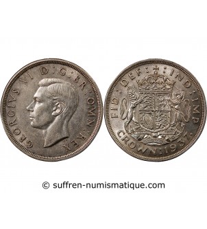 GRANDE-BRETAGNE, GEORGES VI - CROWN ARGENT 1937