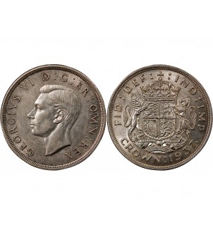GRANDE-BRETAGNE, GEORGES VI - CROWN ARGENT 1937 2