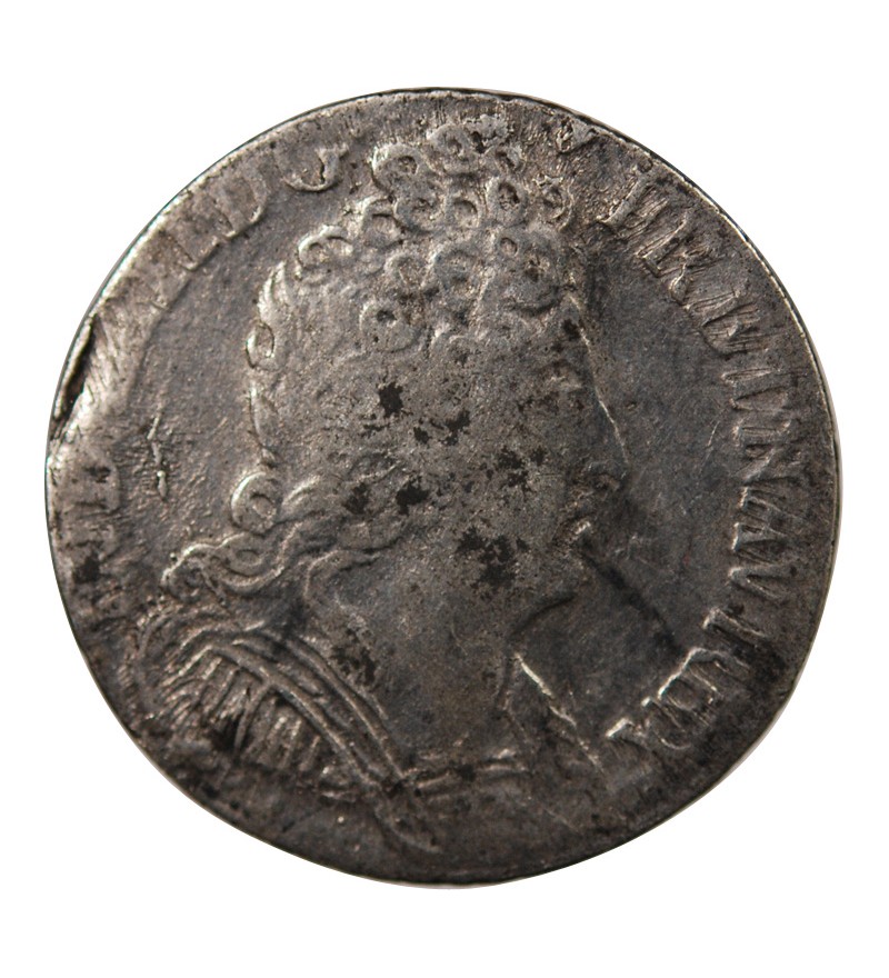 LOUIS XIV﻿ - 1/10 ECU AUX TROIS COURONNES 1711 X AMIENS