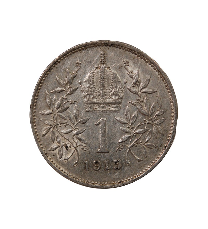 AUTRICHE, FRANÇOIS-JOSEPH Ier - 1 CORONA ARGENT 1915
