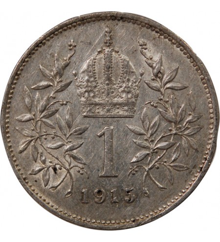 AUTRICHE, FRANÇOIS-JOSEPH Ier - 1 CORONA ARGENT 1915