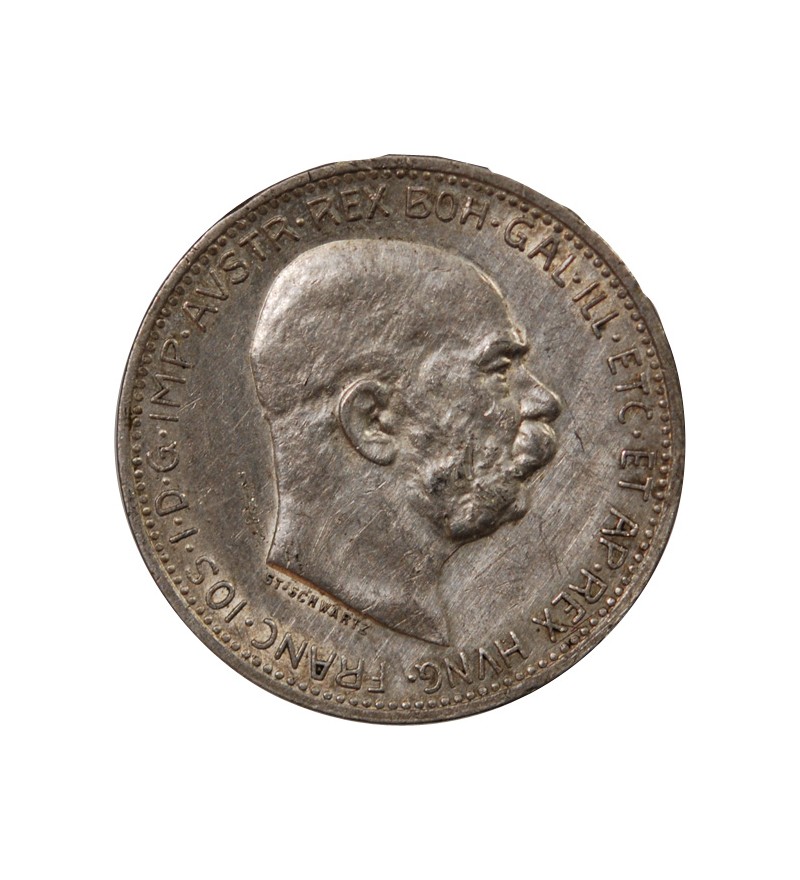 AUTRICHE, FRANÇOIS-JOSEPH Ier - 1 CORONA ARGENT 1915